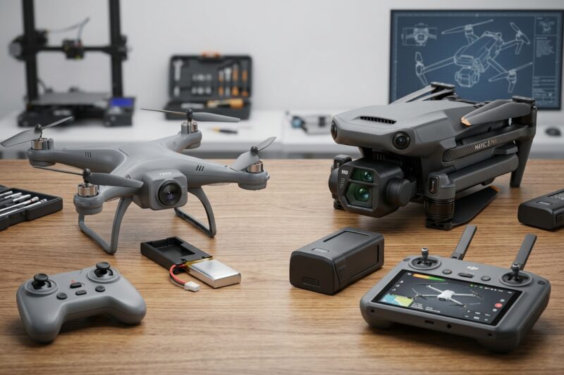 Drones baratos vs. profesionales